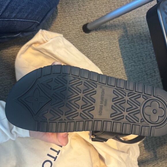 BRAND NEW Louis Vuitton Sunset Flat Comfort Leather Sandals - Picture 5 of 5
